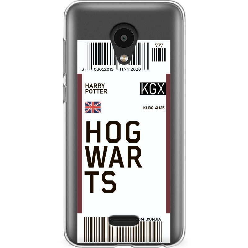 Прозрачный чехол Uprint Meizu C9 Pro Ticket Hogwarts