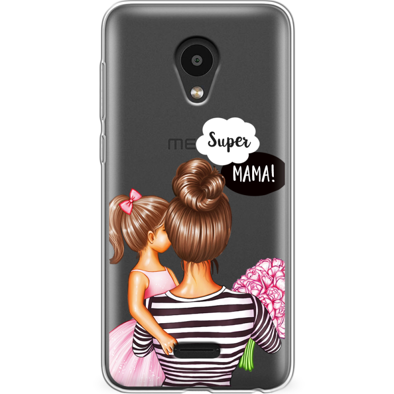 Прозрачный чехол Uprint Meizu C9 Pro Super Mama and Daughter
