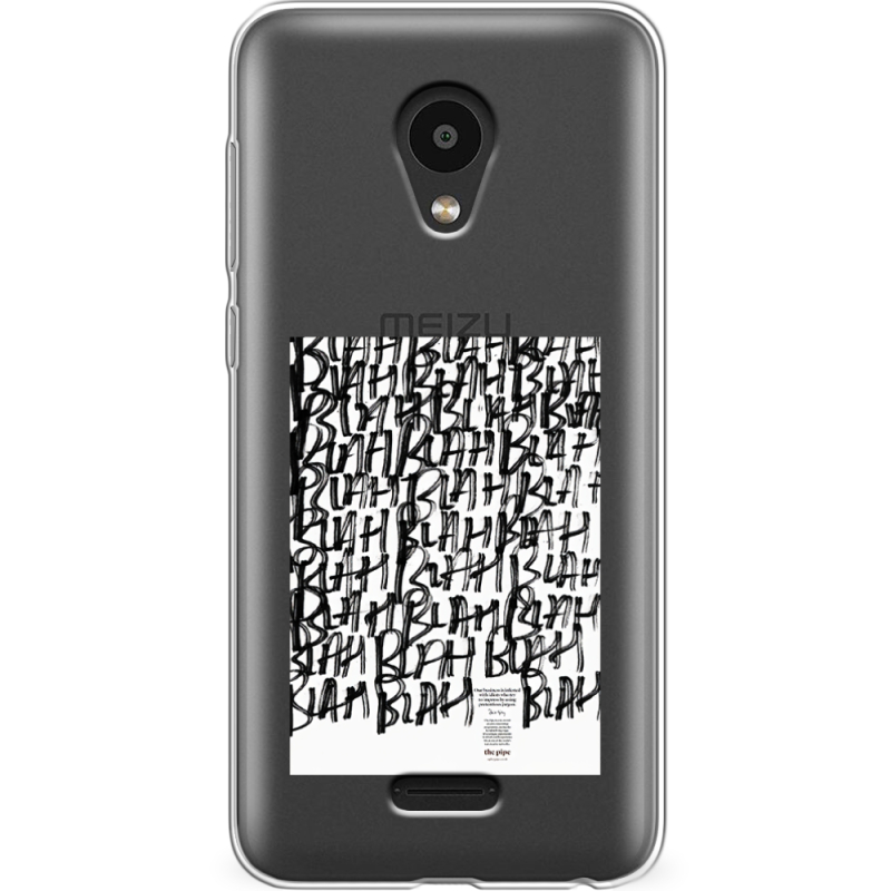 Прозрачный чехол Uprint Meizu C9 Pro Blah Blah
