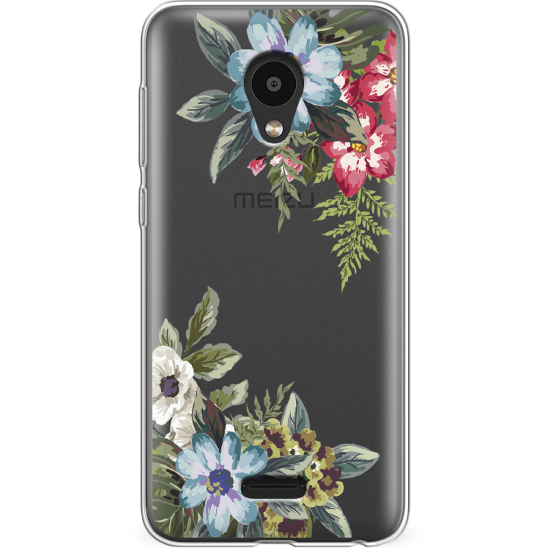 Прозрачный чехол Uprint Meizu C9 Pro Floral