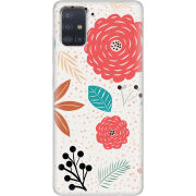 Чехол BoxFace Samsung A515 Galaxy A51 Line Flowers