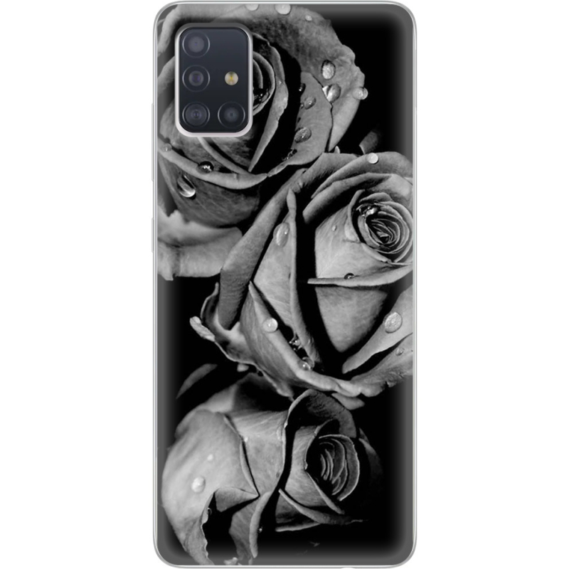 Чехол BoxFace Samsung A515 Galaxy A51 Black and White Roses