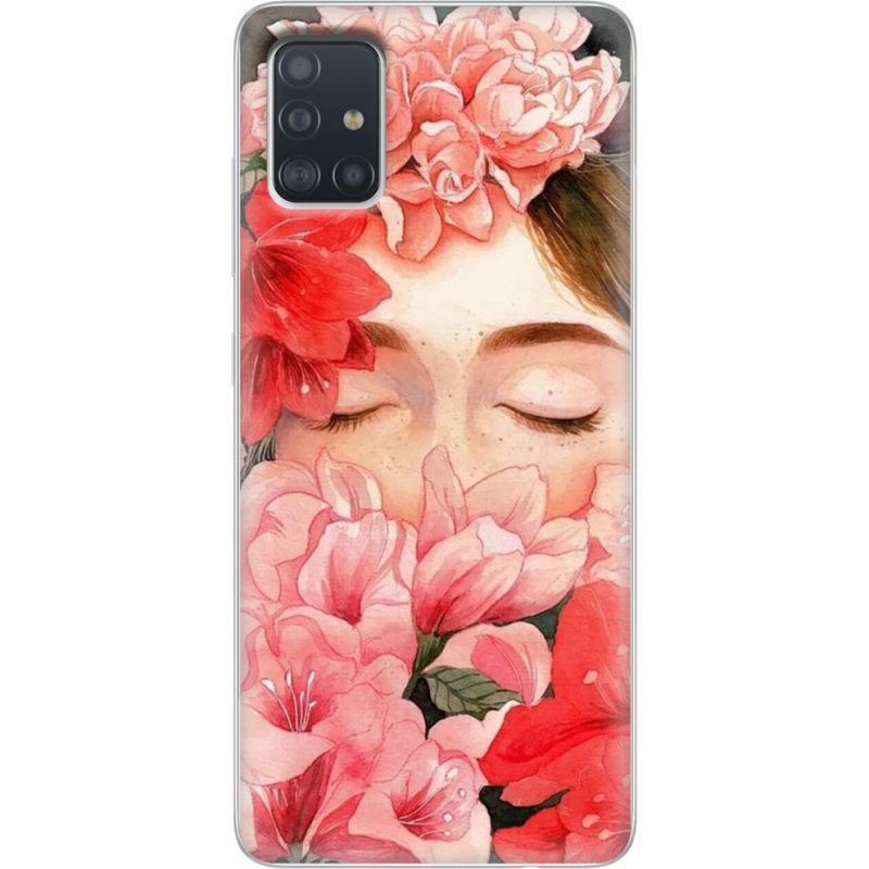 Чехол BoxFace Samsung A515 Galaxy A51 Girl in Flowers