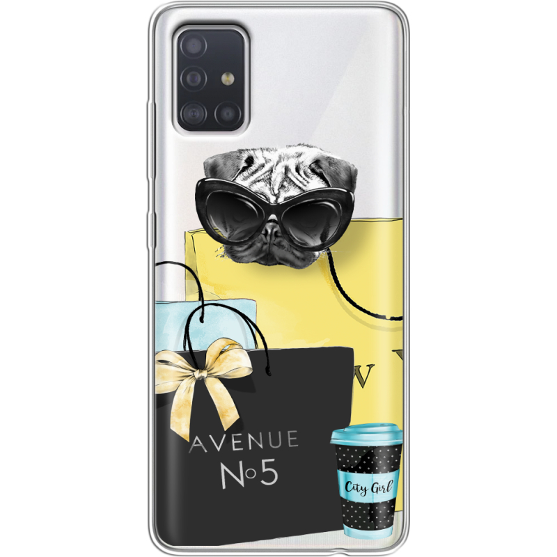 Прозрачный чехол BoxFace Samsung A515 Galaxy A51 Fashion Pug