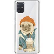 Прозрачный чехол BoxFace Samsung A515 Galaxy A51 Dog Coffeeman