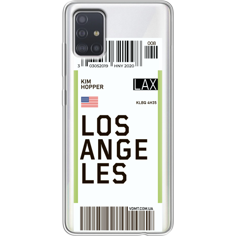 Прозрачный чехол BoxFace Samsung A515 Galaxy A51 Ticket Los Angeles