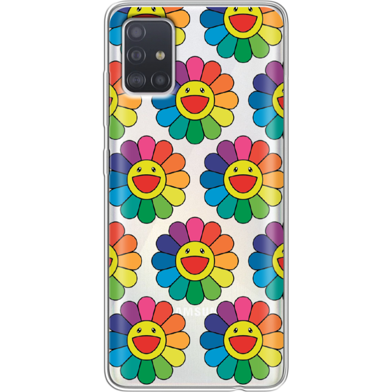 Прозрачный чехол BoxFace Samsung A515 Galaxy A51 Hippie Flowers