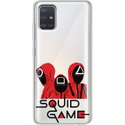 Прозрачный чехол BoxFace Samsung A515 Galaxy A51 siquid game люди в красном
