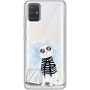 Прозрачный чехол BoxFace Samsung A515 Galaxy A51 Cat Style