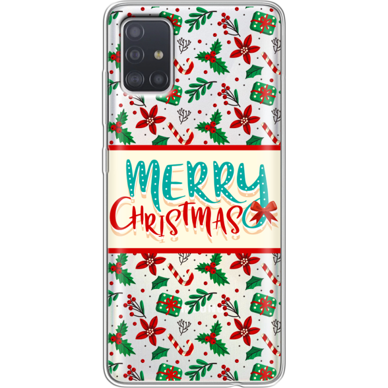 Прозрачный чехол BoxFace Samsung A515 Galaxy A51 Vintage Christmas Pattern