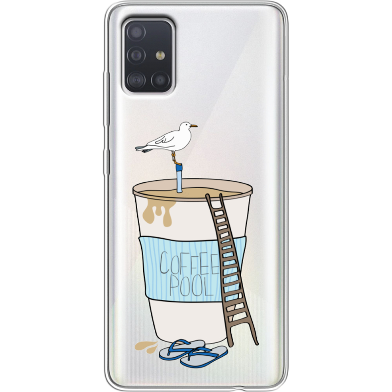 Прозрачный чехол BoxFace Samsung A515 Galaxy A51 Segull in Cofee Pool