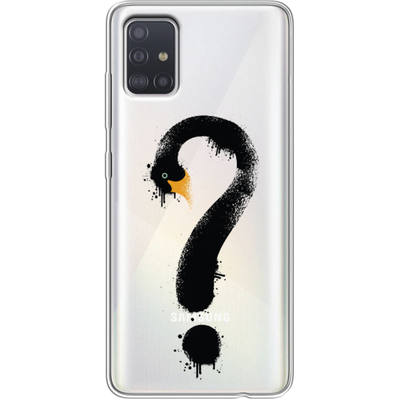 Прозрачный чехол BoxFace Samsung A515 Galaxy A51 Swan question