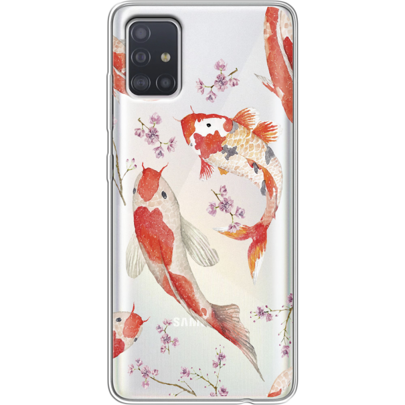 Прозрачный чехол BoxFace Samsung A515 Galaxy A51 Japanese Koi Fish