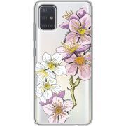Прозрачный чехол BoxFace Samsung A515 Galaxy A51 Cherry Blossom