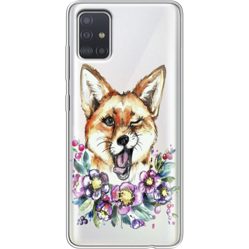 Прозрачный чехол BoxFace Samsung A515 Galaxy A51 Winking Fox