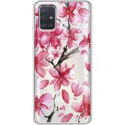 Прозрачный чехол BoxFace Samsung A515 Galaxy A51 Pink Magnolia