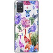 Прозрачный чехол BoxFace Samsung A515 Galaxy A51 Flamingo