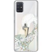 Прозрачный чехол BoxFace Samsung A515 Galaxy A51 Swan