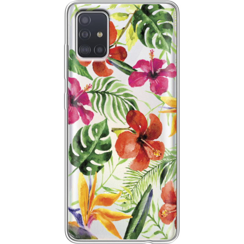 Прозрачный чехол BoxFace Samsung A515 Galaxy A51 Tropical Flowers