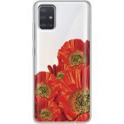 Прозрачный чехол BoxFace Samsung A515 Galaxy A51 Red Poppies