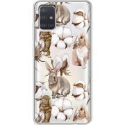 Прозрачный чехол BoxFace Samsung A515 Galaxy A51 Cotton and Rabbits
