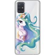 Чехол со стразами Samsung A515 Galaxy A51 Unicorn Queen