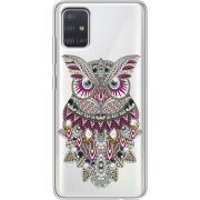 Чехол со стразами Samsung A515 Galaxy A51 Owl
