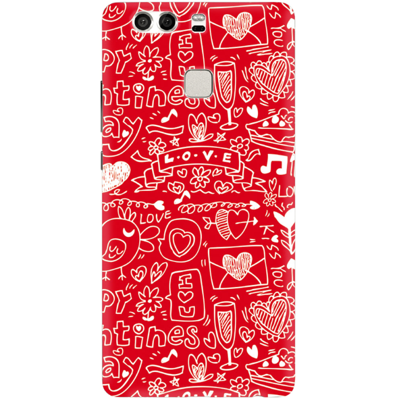 Чехол Uprint Huawei P9 Happy Valentines