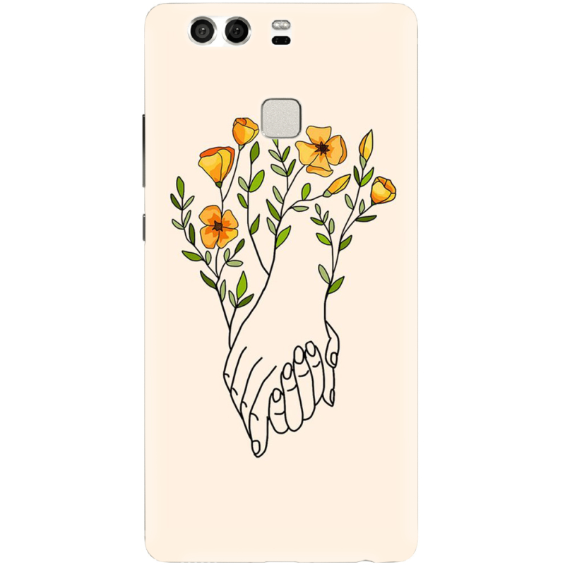 Чехол Uprint Huawei P9 Flower Hands