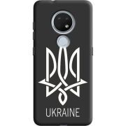 Черный чехол BoxFace Nokia 7.2 Тризуб монограмма ukraine