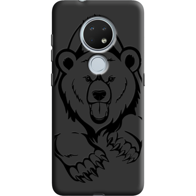 Черный чехол BoxFace Nokia 7.2 Grizzly Bear