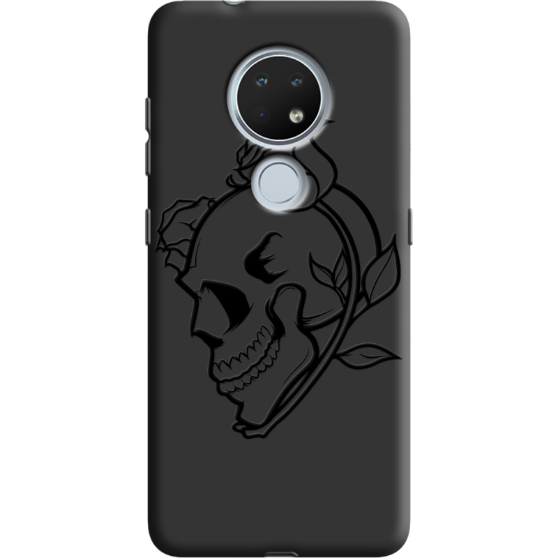 Черный чехол BoxFace Nokia 7.2 Skull and Roses