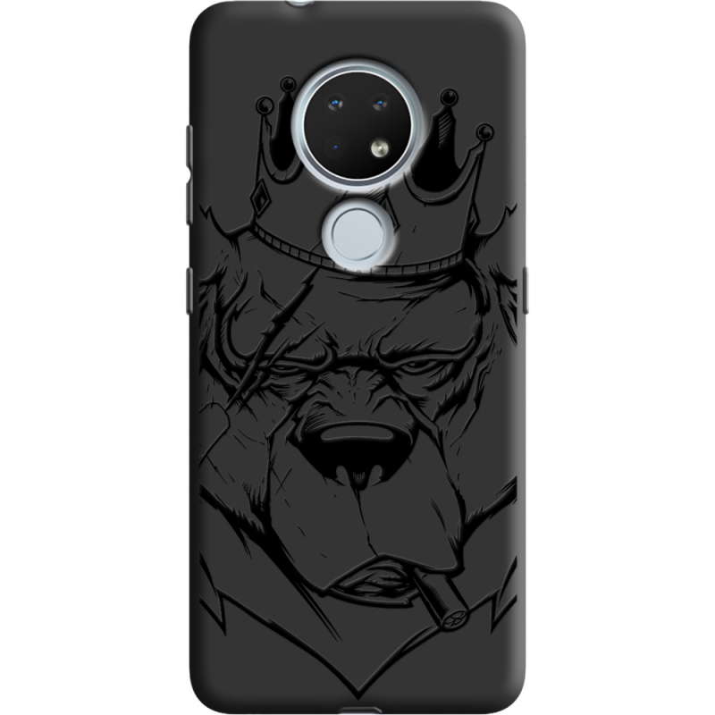 Черный чехол BoxFace Nokia 7.2 Bear King