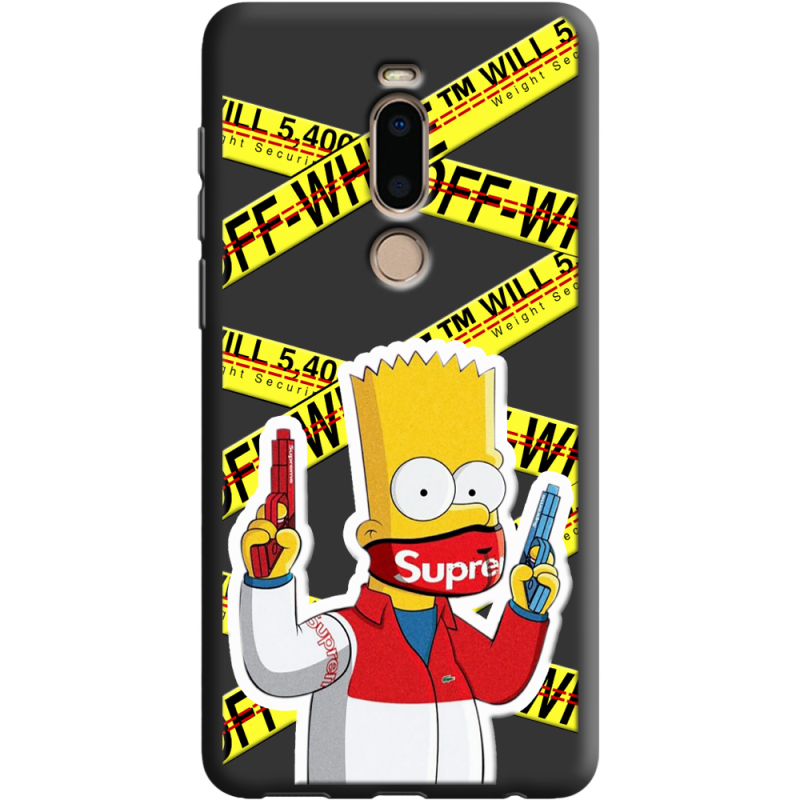 Черный чехол BoxFace Meizu M8 White Bart