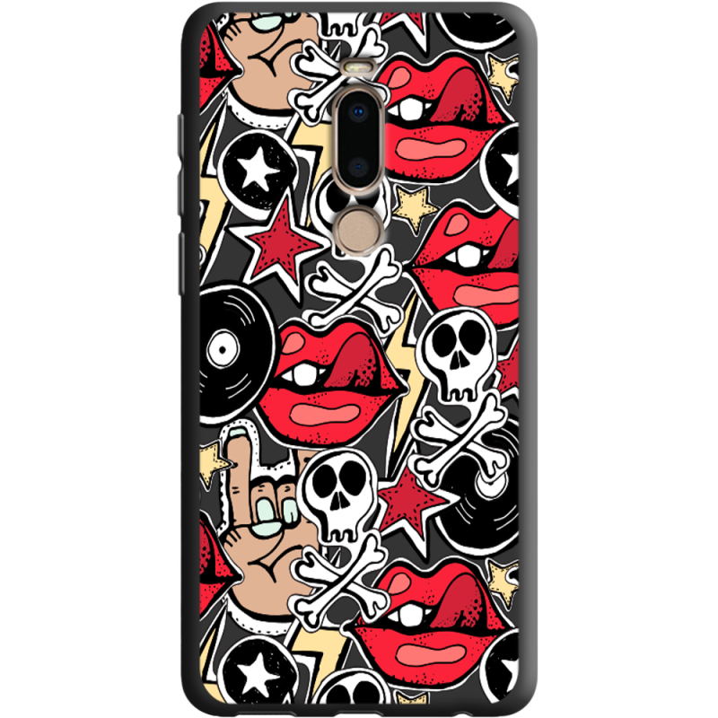 Черный чехол BoxFace Meizu M8 Rock Graffiti