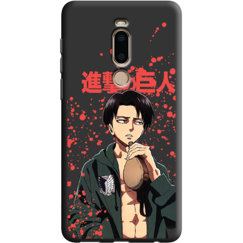 Черный чехол BoxFace Meizu M8 Атака Титанов Леви