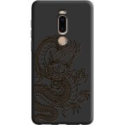 Черный чехол BoxFace Meizu M8 Chinese Dragon