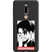 Черный чехол BoxFace Meizu M8 Attack On Titan - Ackerman