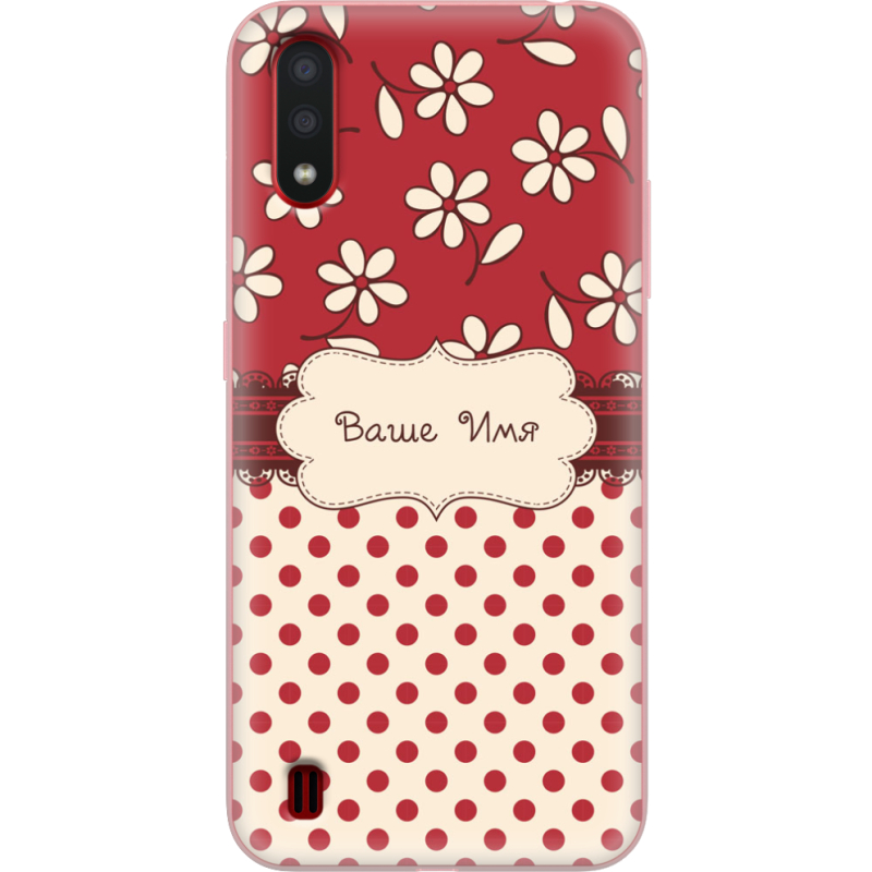 Чехол BoxFace Samsung A015 Galaxy A01 Именной Polka Dots