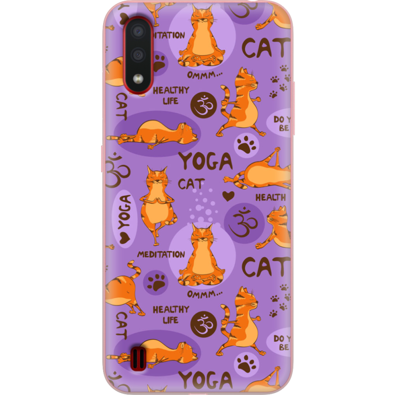 Чехол BoxFace Samsung A015 Galaxy A01 Yoga Cat