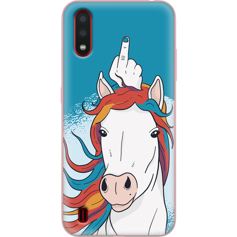 Чехол BoxFace Samsung A015 Galaxy A01 Fuck Unicorn