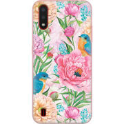 Чехол BoxFace Samsung A015 Galaxy A01 Birds in Flowers