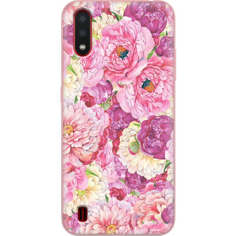 Чехол BoxFace Samsung A015 Galaxy A01 Pink Peonies