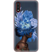 Чехол BoxFace Samsung A015 Galaxy A01 Exquisite Blue Flowers