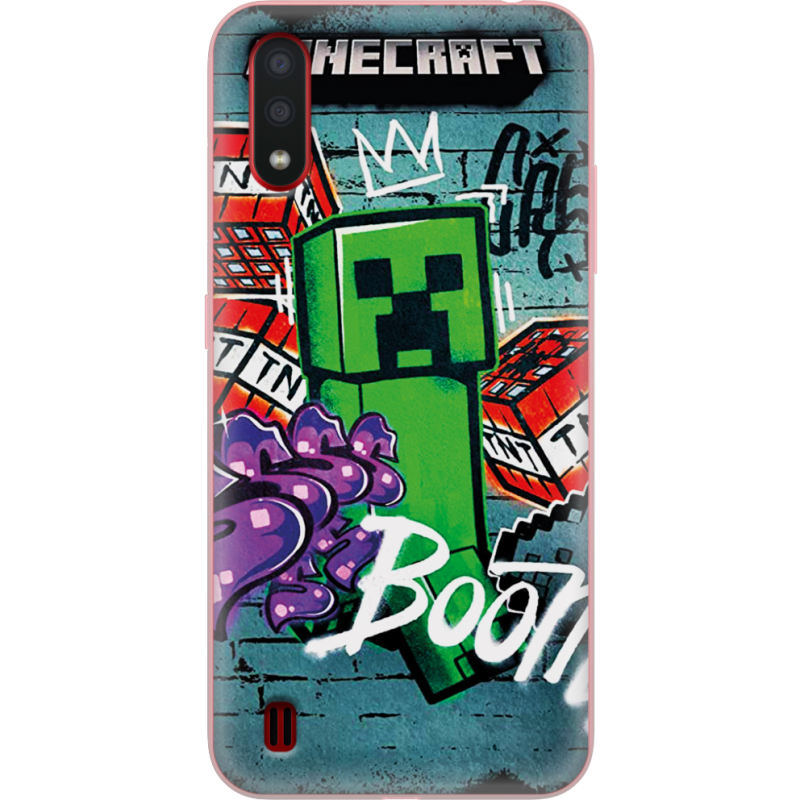 Чехол BoxFace Samsung A015 Galaxy A01 Minecraft Graffiti