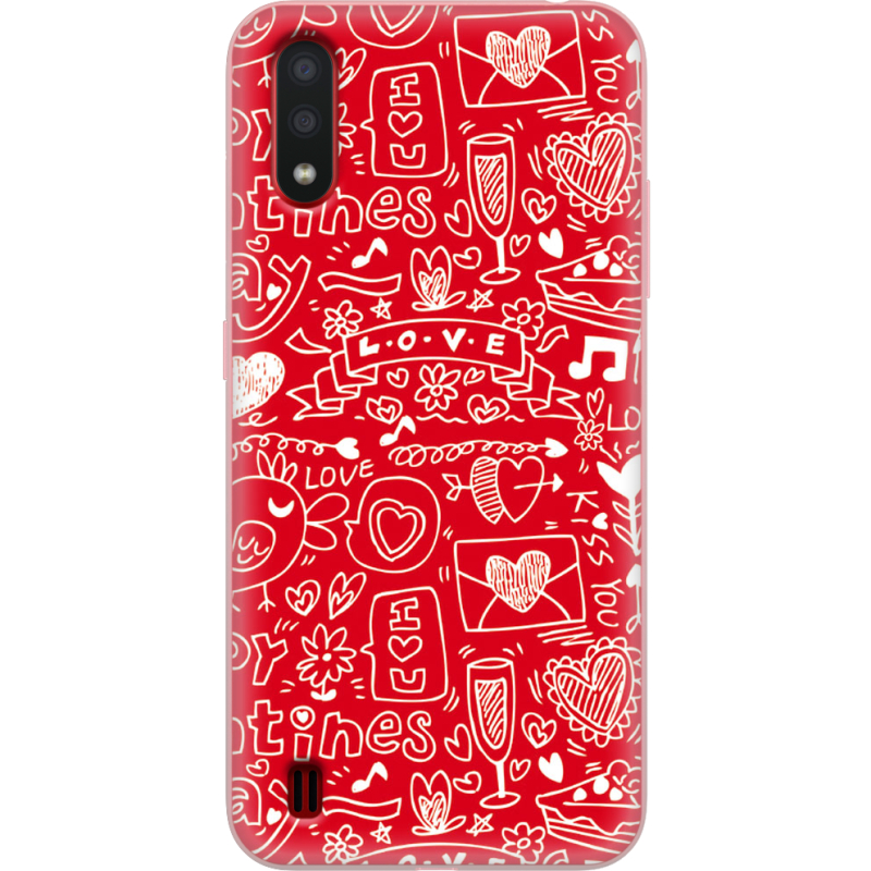 Чехол BoxFace Samsung A015 Galaxy A01 Happy Valentines