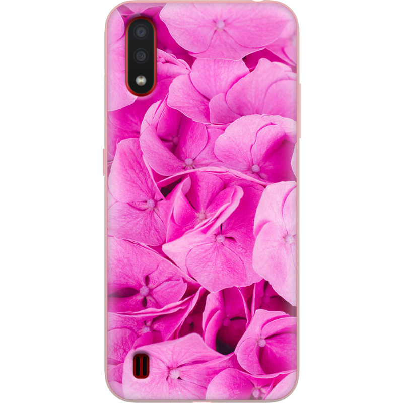Чехол BoxFace Samsung A015 Galaxy A01 Pink Flowers