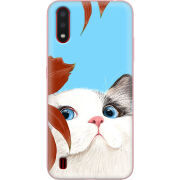 Чехол BoxFace Samsung A015 Galaxy A01 Wondering Cat