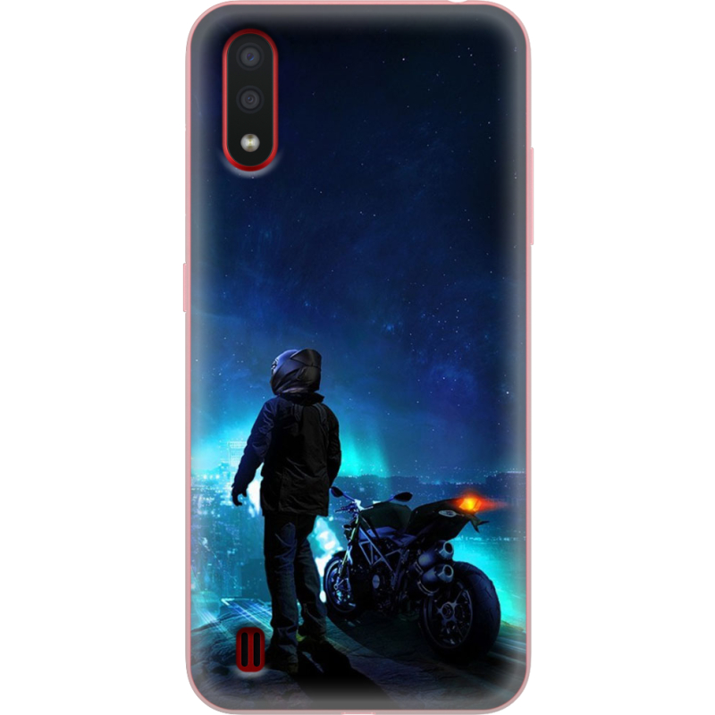 Чехол BoxFace Samsung A015 Galaxy A01 Motorcyclist