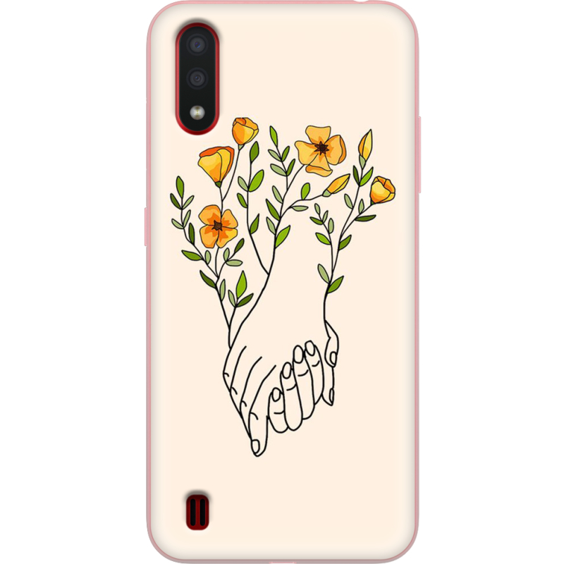 Чехол BoxFace Samsung A015 Galaxy A01 Flower Hands